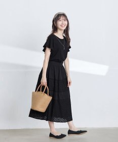 Tiaclasse 【洗える】フリル袖ポンチプルオーバー