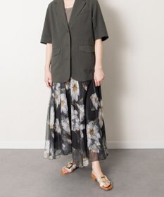 INTER-CHAUSSURES 【Oh my Sandals】メタルバックルローヒールミュールサンダル