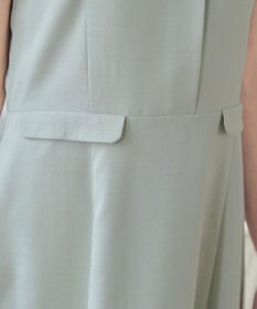 Tiaclasse 【小倉優子さん着用・洗える】フラップ付きミディアム丈フレアワンピース