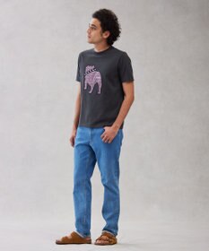 J.PRESS MEN 【UNISEX】ファブリックワッペンブルドックTシャツ