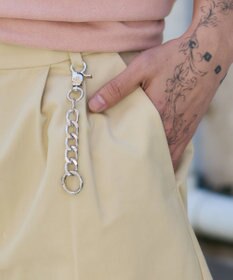 WEGO キーチャーム付きチノカーブパンツ