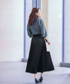 Tiaclasse 【安田美沙子さん着用】ベロアプリーツスカート