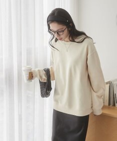 WEGO 【ユニセックス着用ITEM/裏起毛】リラックスフィットスウェットプルオーバー