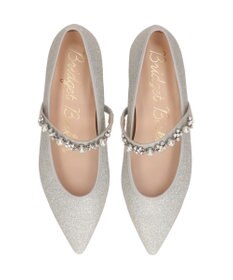 Bridget Birkin ＜抗菌消臭＞【Bridget Birkin】キラキラストラップポインテッドパンプス