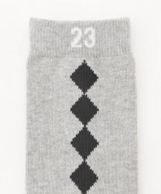 23区GOLF 【WOMEN】アーガイルライン ハイソックス