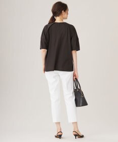 自由区 【洗える】ボリュームスリーブピケ カットソー