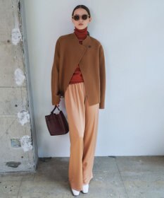 BEIGE， 【洗える・VERY NaVY12月号掲載】LA MONNAIE / バイカラーウールタートルニット