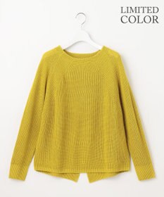 自由区 【WEB限定カラーあり・洗える】リネンミドルゲージボートネック ニット