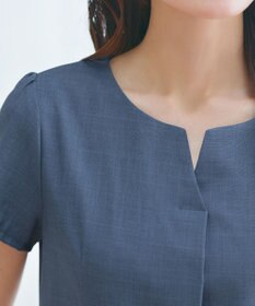 Tiaclasse 【小倉優子さん着用・洗える】フラップ付きミディアム丈フレアワンピース