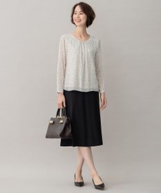 自由区 【XSサイズ～/洗える】ダブルフェイススーティング セミフレアスカート