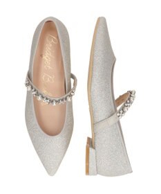 Bridget Birkin ＜抗菌消臭＞【Bridget Birkin】キラキラストラップポインテッドパンプス