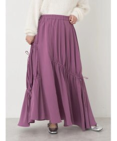 earth music&ecology ドロストギャザーフレアスカート