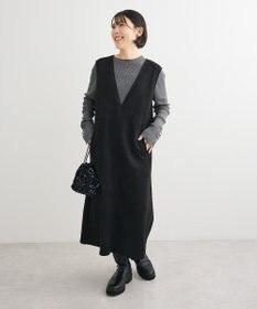 Green Parks なめらかタッチスウェード調ジャンパースカート