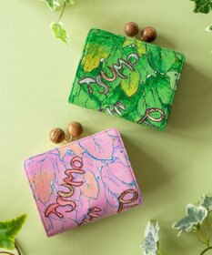tsumori chisato CARRY 葉っぱ がま口 2つ折り財布