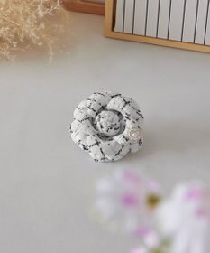 Tiaclasse フラワーツイードコサージュ