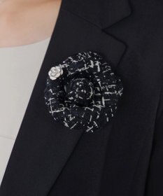 Tiaclasse フラワーツイードコサージュ