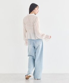 earth music&ecology シャーリングストライプシャツ