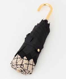 TOCCA 【晴雨兼用】【UVカット99.9%以上・遮光率99.9%・防水・ミニバッグ傘袋付き】CHECKER  CLOVER UMBRELLA 折り畳み傘
