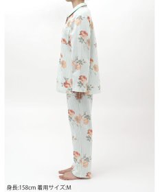 Wing パジャマ 綿100%(本体肌側) あったか 3Lまで対応 大きいサイズ 長袖 長ズボン 冬 レディース EP6023 ウイング／ワコール