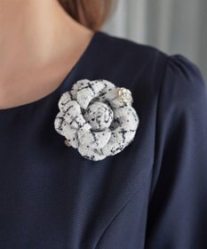 Tiaclasse フラワーツイードコサージュ