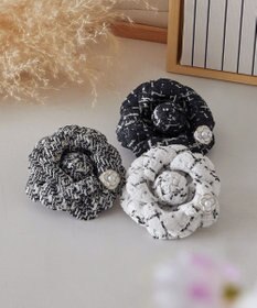 Tiaclasse フラワーツイードコサージュ