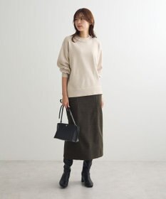 Green Parks もちやわモックネックニットプルオーバー