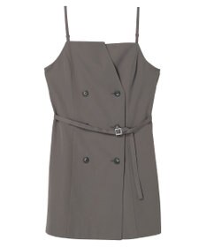 earth music&ecology トレンチ風キャミミニワンピース