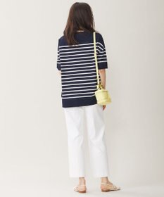 自由区 【接触冷感・UVカット・WEB限定カラーあり】クレープストレッチプルオーバー ニット