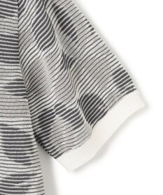 JOSEPH HOMME メキシカンブラインドジャガード　クルーネック半袖ニット