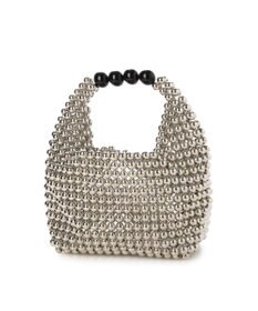 UNBILLION カシュカシュ cachecache / シルバービーズ手提げバッグ