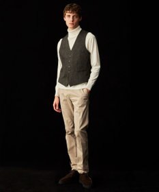 JOSEPH ABBOUD 【キングサイズ・ウェストも伸びる！/JAPANファブリック/ストレッチ】ハイパワーサテンストレッチ パンツ