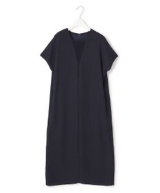 ICB 【接触冷感・UVケア・速乾・洗える】FluidBackSatin レイヤードデザインワンピース