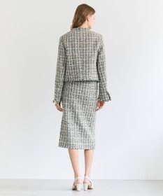 BEIGE， BERYL / ファンシーツイードノーカラージャケット