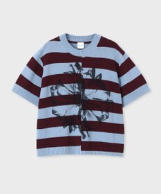 Paul Smith ボーダー プリント 半袖ニット