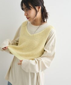 CRAFT STANDARD BOUTIQUE ワッフル編みニットベスト