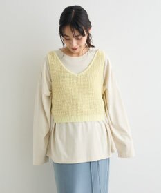 CRAFT STANDARD BOUTIQUE ワッフル編みニットベスト