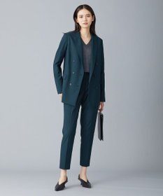 ICB 【新色追加・洗える】 ウールマットウース テーパードパンツ