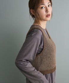 CRAFT STANDARD BOUTIQUE ワッフル編みニットベスト