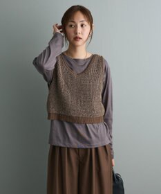 CRAFT STANDARD BOUTIQUE ワッフル編みニットベスト