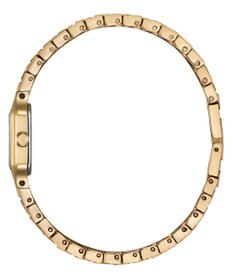 CITIZEN 【アンティークな雰囲気】小ぶりなスクエアケース 電池交換不要 ピンクゴールド