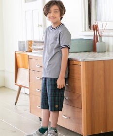 J.PRESS KIDS 【110-130cm】COOLMAX コンビボーダー リブＴシャツ