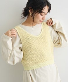 CRAFT STANDARD BOUTIQUE ワッフル編みニットベスト