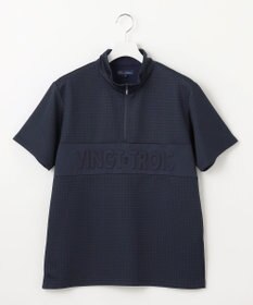 23区GOLF 【MEN】着脱しやすいバンプジャージー　ハーフジップカットソー