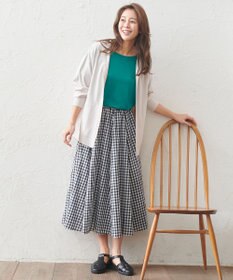 ANY L 【接触冷感/UVケア/アンチピリング】フーディーカーディガン