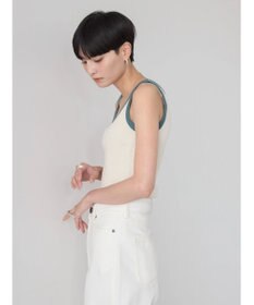 AMERICAN HOLIC バイカラーテレコタンクトップ