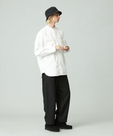 J.PRESS YORK STREET 【UNISEX】オックス起毛 バンドカラーシャツ