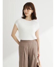 Green Parks ・Ｐｅｔｉｔ　Ｆｌｅｕｒ　フレンチスリーブリブニット