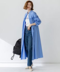 23区 【洗える】コンパクトライトクロス ピンタック ワンピース