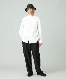 J.PRESS YORK STREET 【UNISEX】オックス起毛 バンドカラーシャツ