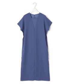 ICB 【接触冷感・UVケア・速乾・洗える】FluidBackSatin レイヤードデザインワンピース